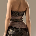 Rochie din Catifea Peliculizata si Tulle de Matase