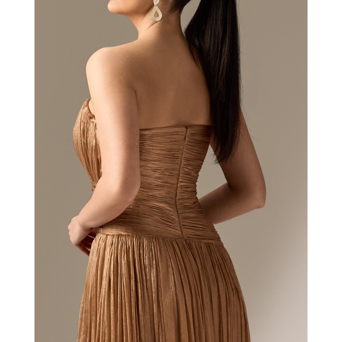 Rochie din Voal de Matase Creponat