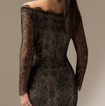 Rochie Eleganta Neagra din Dantela Chantilly