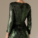 Rochie de Seara din Catifea cu Maneci Lungi
