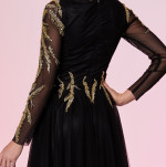 Rochie neagra ornata cu dantela