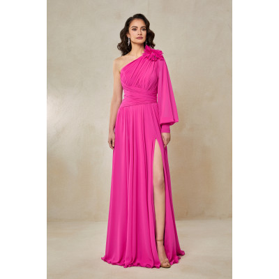 Rochie lunga asimetrica