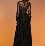 Rochie de seara cu corset semi transparent