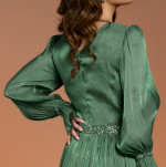 Rochie lunga voal creponat