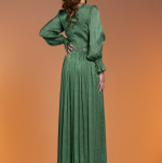 Rochie lunga voal creponat