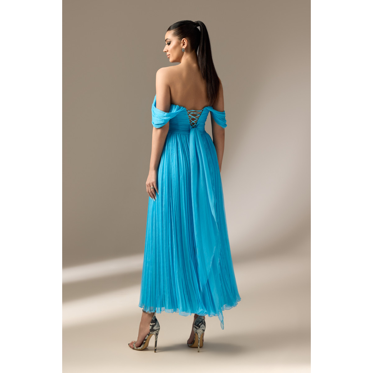Rochie Scurta din Voal de Matase